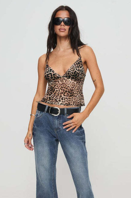 Chic Sexy Leopard Print Cami Top