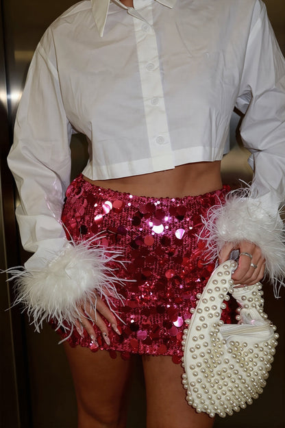 Chic Sparkle Sequin Mini Skirt