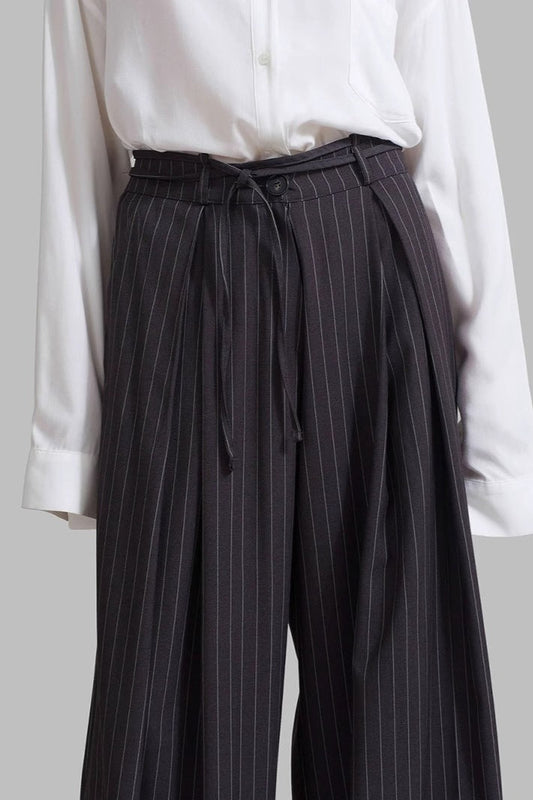 Chic Stripe High Waist Wide Leg Pants