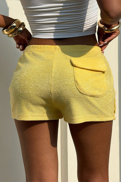Chic Y2K Vintage Beach Vacation Drawstring Shorts