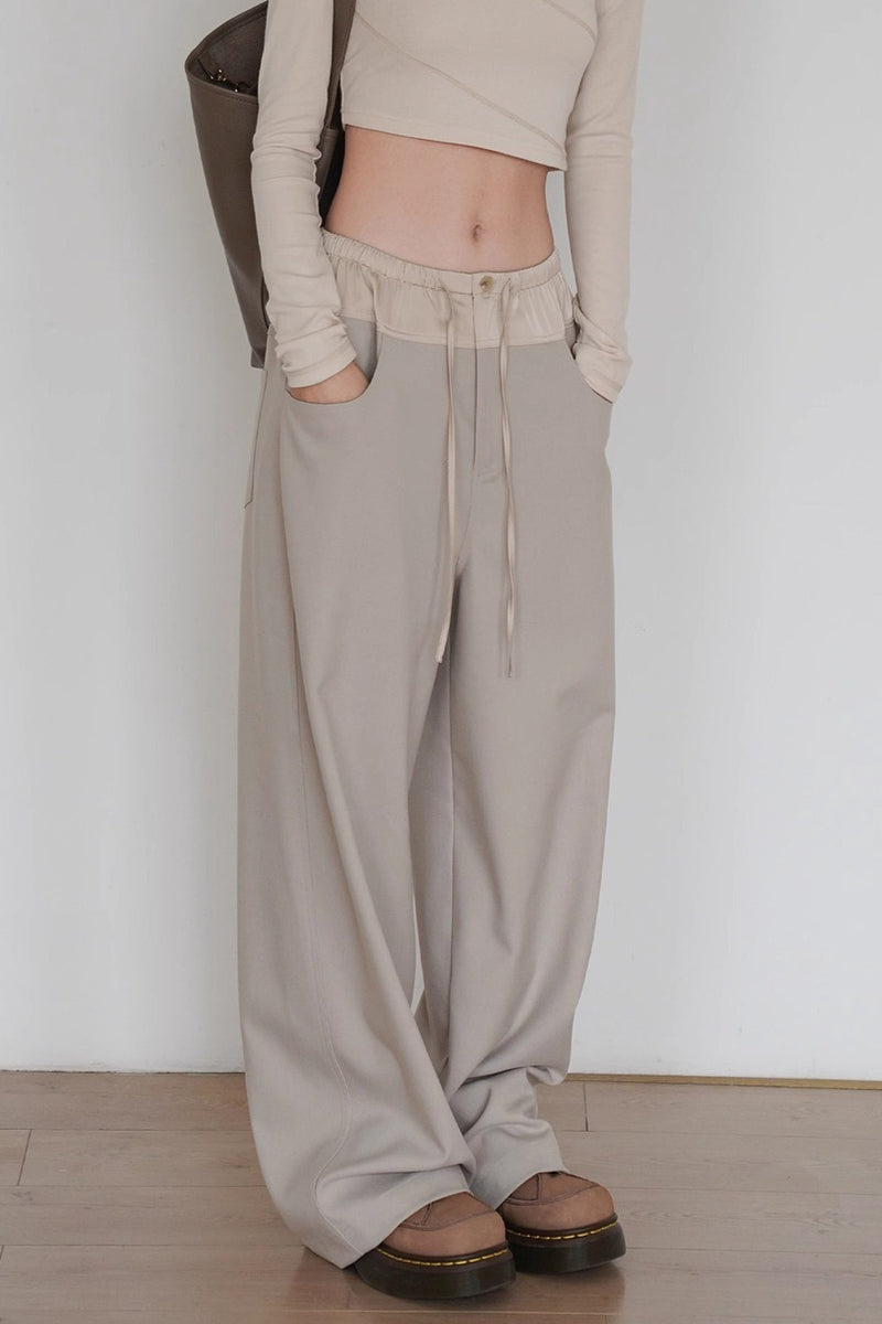 Colorblock Wide Leg Yoga Pants