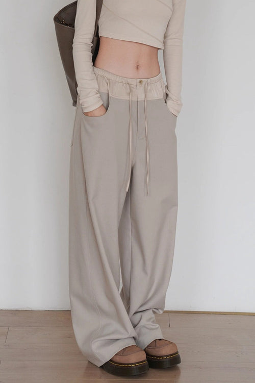 Colorblock Wide Leg Yoga Pants