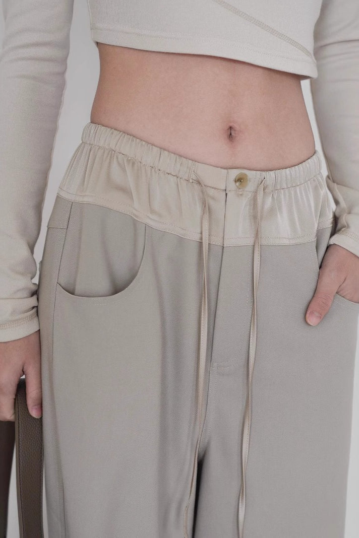 Colorblock Wide Leg Yoga Pants