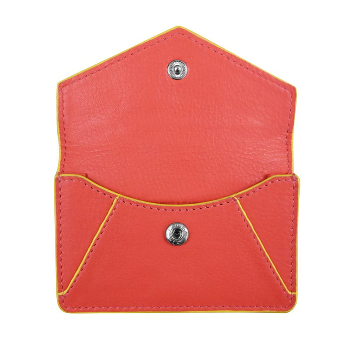Coral Envelope Business Card Wallet - Ali's Wagon