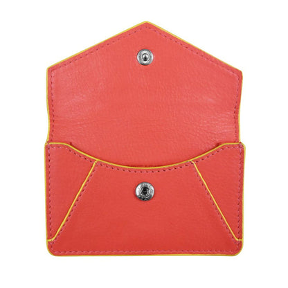 Coral Envelope Business Card Wallet - Ali's Wagon