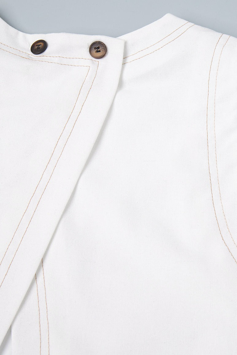 Cotton Linen Vest Two Piece Set