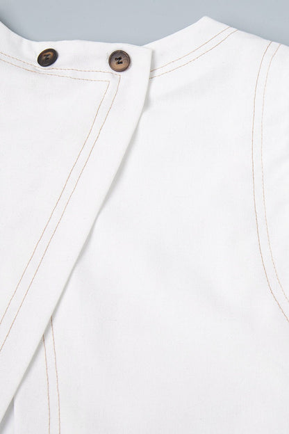 Cotton Linen Vest Two Piece Set