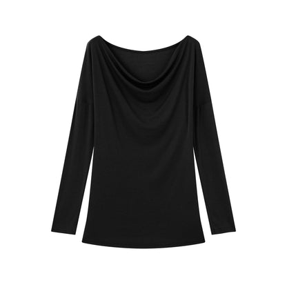 Cowl neck lightweight knit set