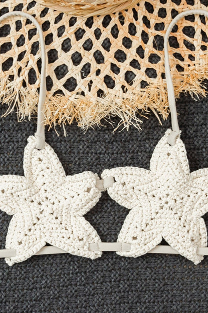 Crochet Star Tie Bikini Set