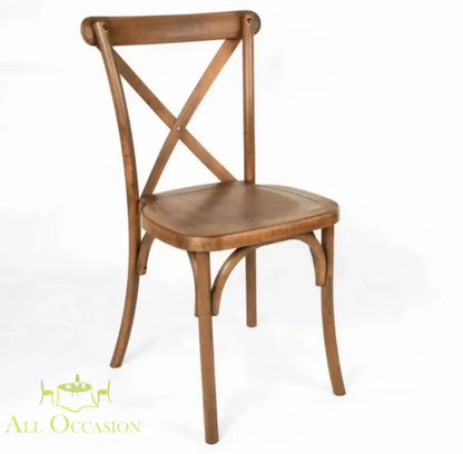 Crossback Vineyard Chairs – Rustic wood chair rental for weddings and upscale events.