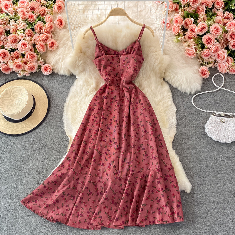 Cute A line flora short dress fashion dress S06