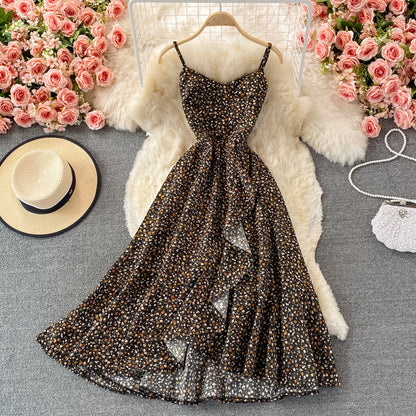 Cute A line flora short dress fashion dress S06