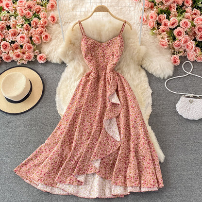 Cute A line flora short dress fashion dress S06