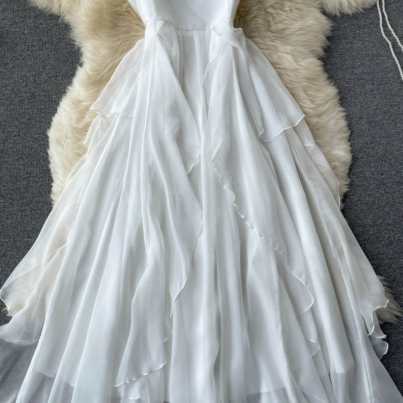 Cute A line tulle short dress fashion dress S25
