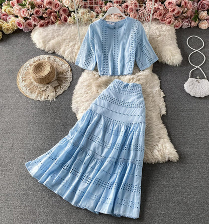 Cute A line two pieces dress fashion dress S08