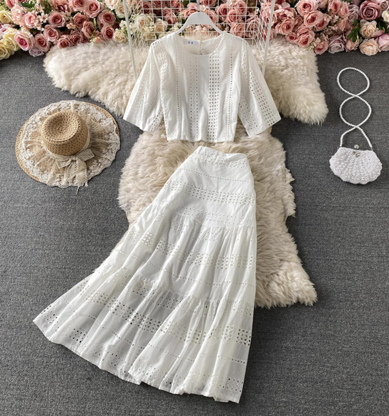 Cute A line two pieces dress fashion dress S08