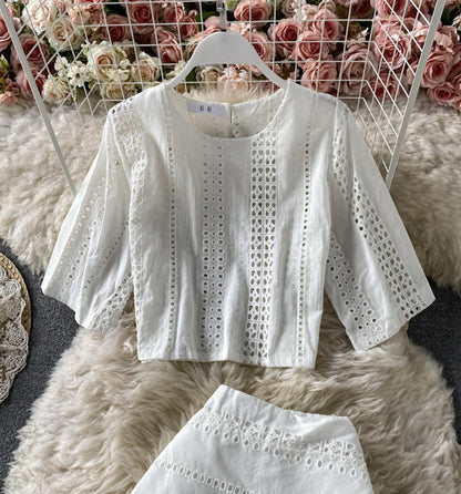 Cute A line two pieces dress fashion dress S08
