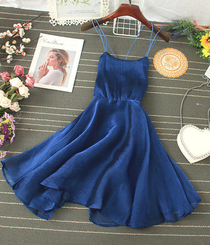 Cute tulle backless short dress mini dress S05