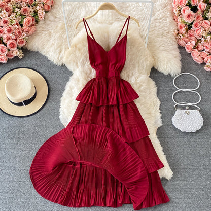 Cute v neck short A line dress fashion dress S11
