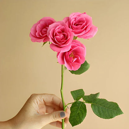 Lovely Lydia Dark Pink Rose Stem