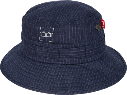 DASHED LINE WASHED BOONIE BLUE