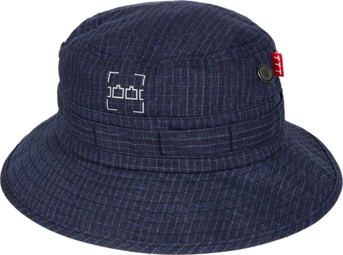 DASHED LINE WASHED BOONIE BLUE