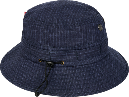 DASHED LINE WASHED BOONIE BLUE