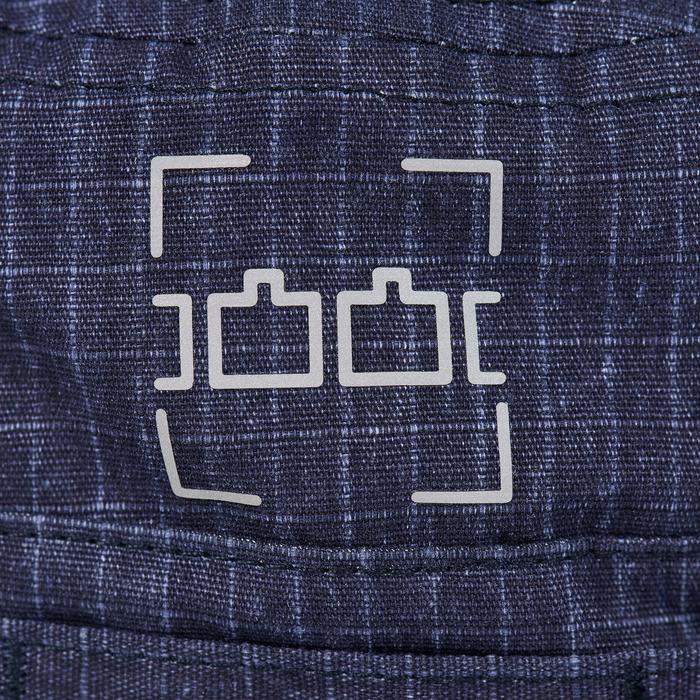 DASHED LINE WASHED BOONIE BLUE