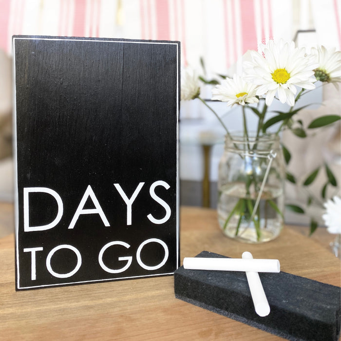 Days To Go Vertical Countdown <br>Shelf Block