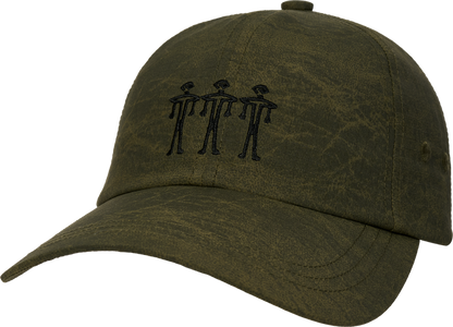 DOGU WASHED NYLON RIPSTOP 6-PANEL ARMY