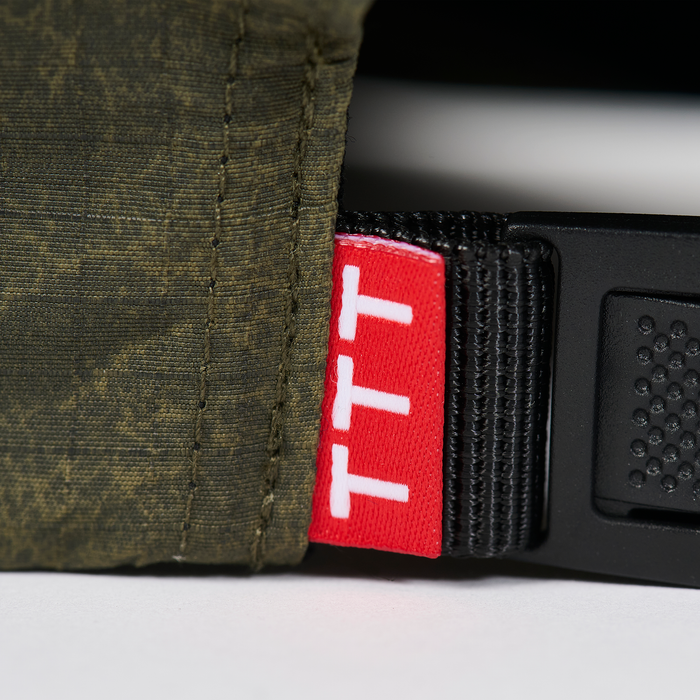 DOGU WASHED NYLON RIPSTOP 6-PANEL ARMY