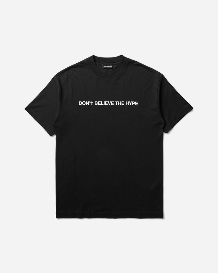 Slam Jam Don'T Believe The Hype T-Shirt Black T-Shirts Shortsleeve SJPRDONS BLK