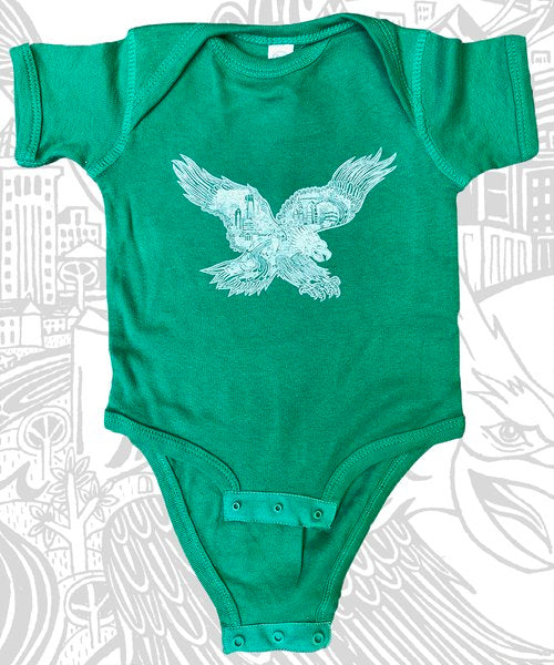 Eagles Skyline Onesie - Ali's Wagon