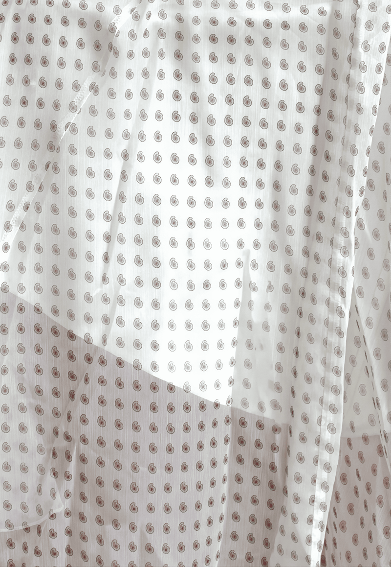 Elegant Irregular Draped Polka Dot Maxi Skirt
