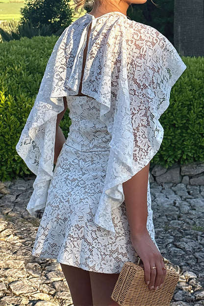 Elegant Lace Cover Up Wrap Skirt Set