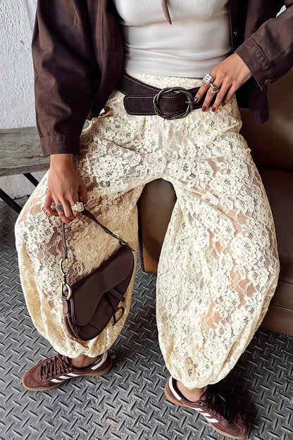 Elegant Lace Harem Pants