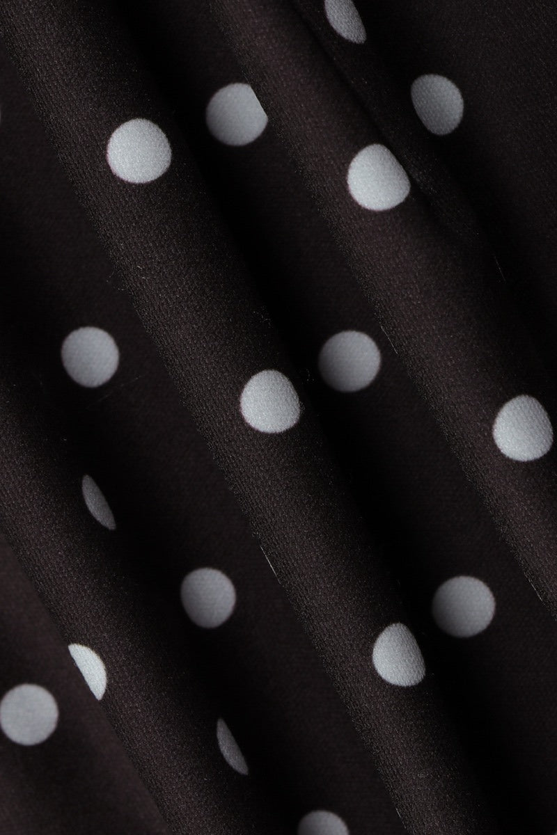 Elegant Polka Dot Tie Bodycon Mini Dress