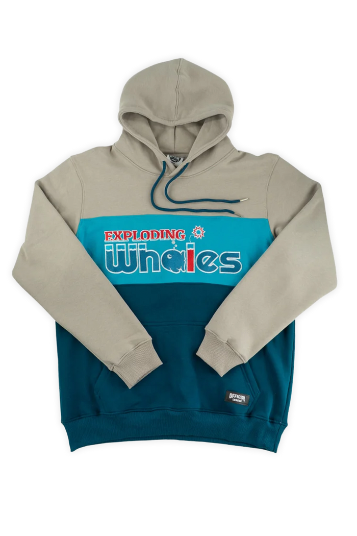[ Exploding Whales ] Block Hoodie - Official League