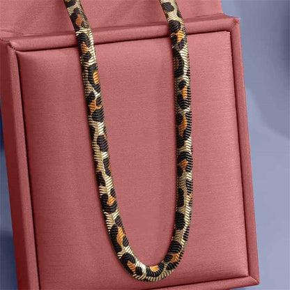 Fashion Leopard Print Choker NeckLace