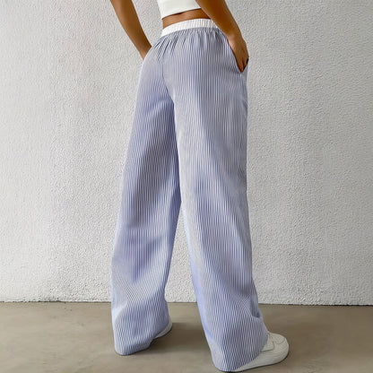 Fashion Striped Straight Casual Pants