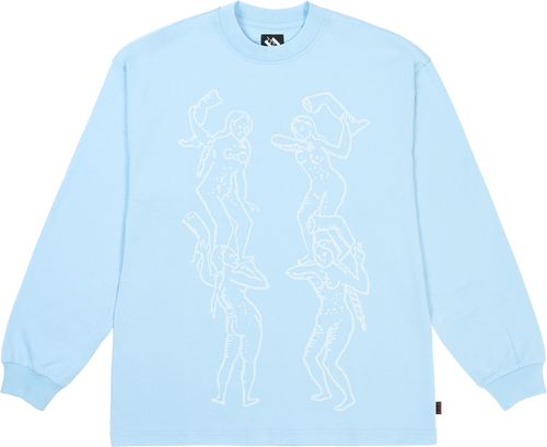 FEMALE LEG THROWING LONGSLEEVE DREAM BLUE