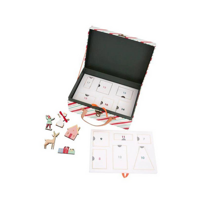 Festive Village Wooden Advent Calendar