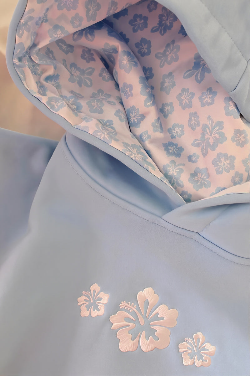 Floral Embroidered Loose Pullover Hoodie