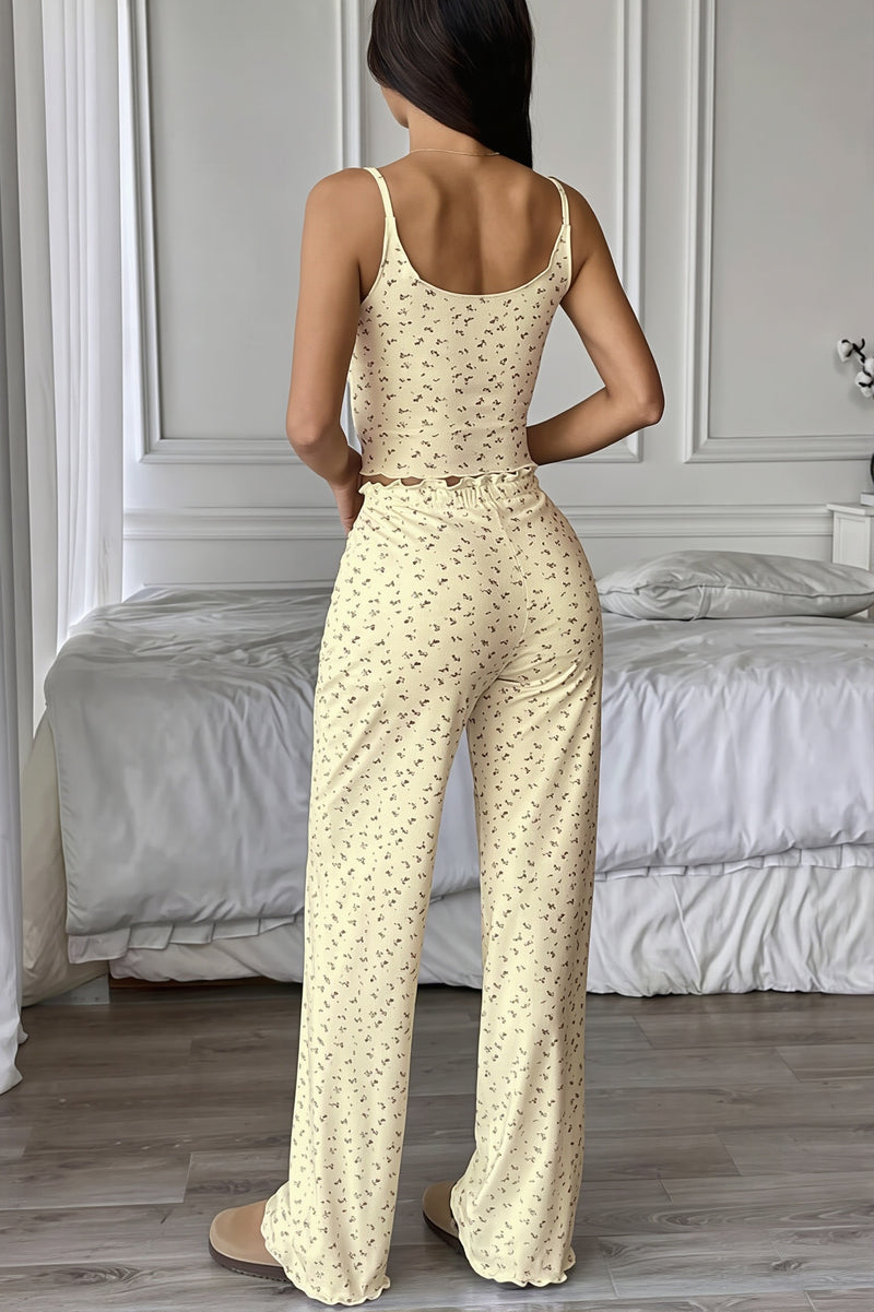 Floral Print Cami Pant Two Piece Set