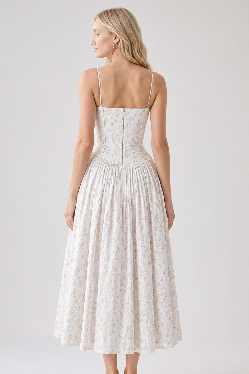 Floral Print Cami Slim Fit Maxi Dress