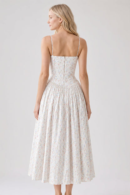 Floral Print Cami Slim Fit Maxi Dress