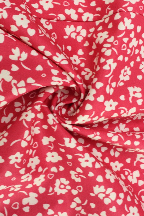 Floral Square Neck A Line Mini Dress
