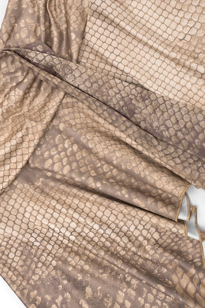 Flowy Snake Print Tie Detail Skirt Set