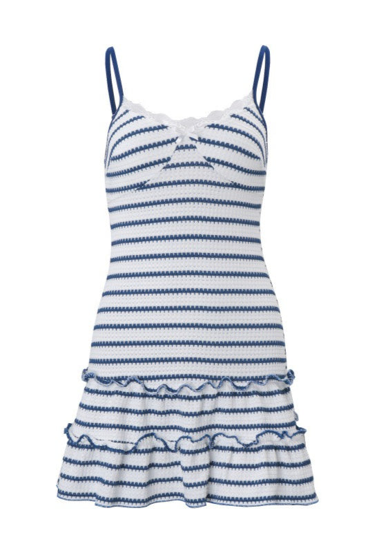 Fresh Striped Color Block MIni Dress