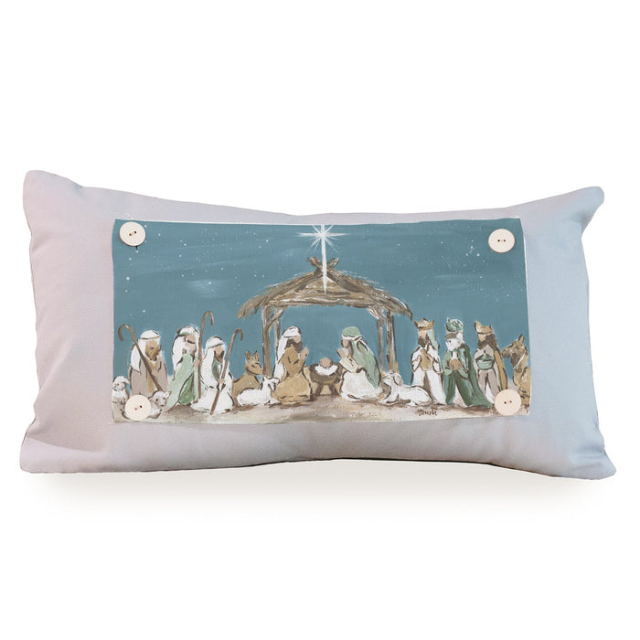 Full Nativity Scene Pillow Swap